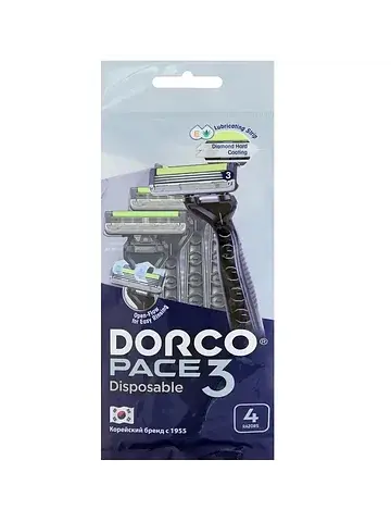PACE3 однораз.станок 4шт. плав.голв, с 3