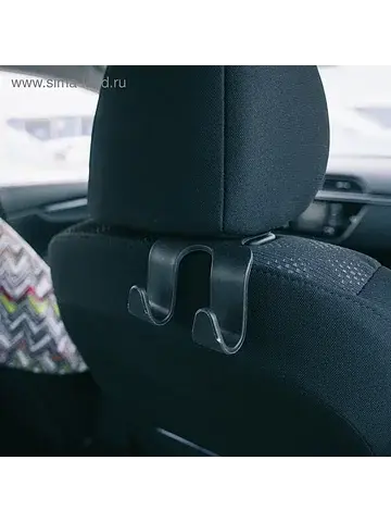 Вешалка-крючок на подголовник, два крючк