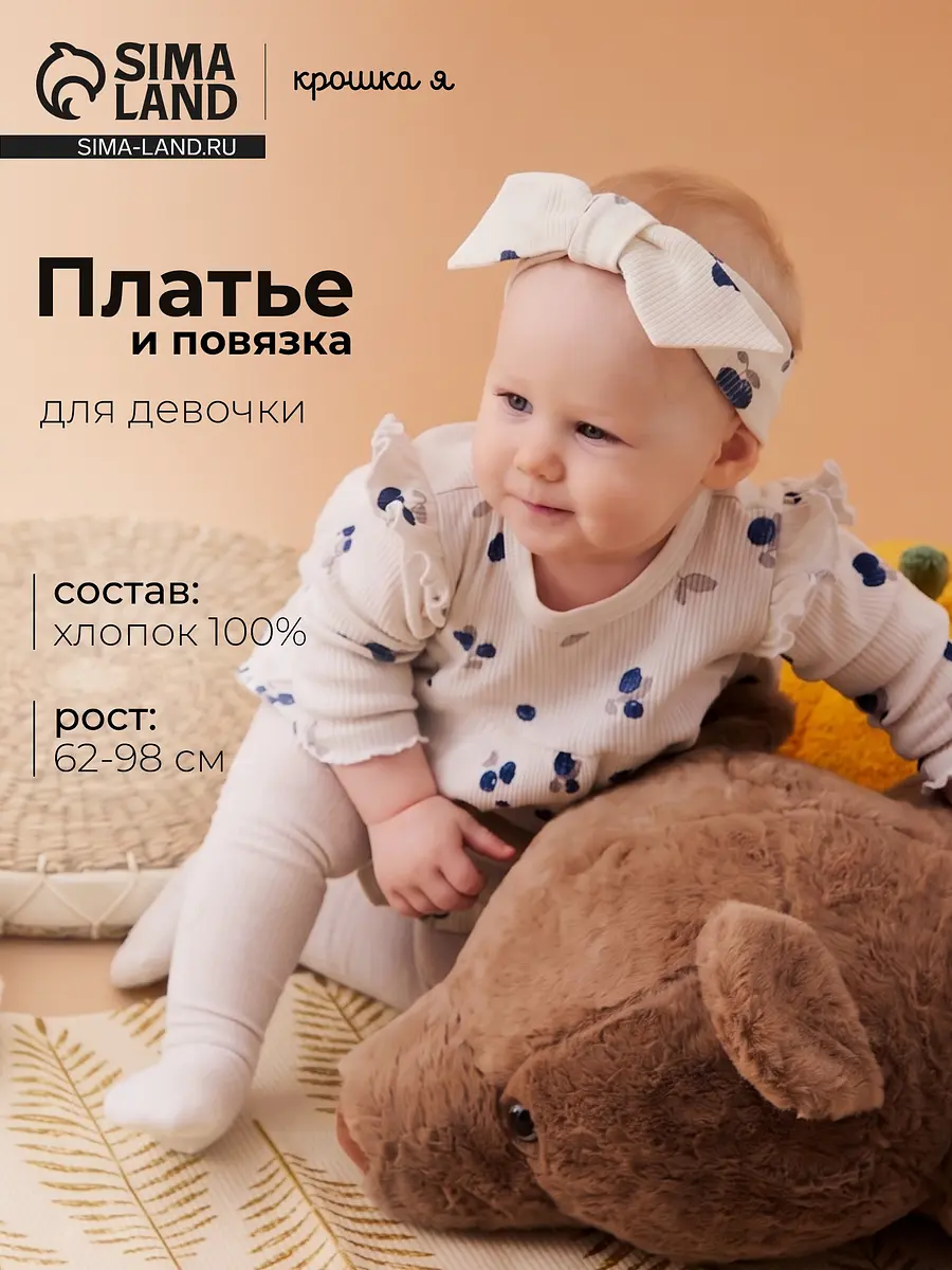 Детское платье Крошка Я нарядное белое
