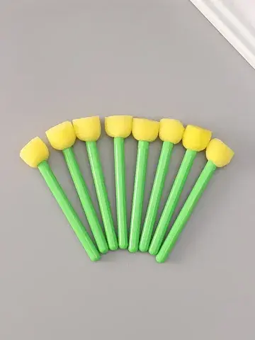 Кисть-спонж для рисования, 8 шт., 10×2 с