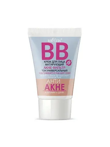 АНТИ АКНЕ Азелаин+Цинк BB крем для лица 