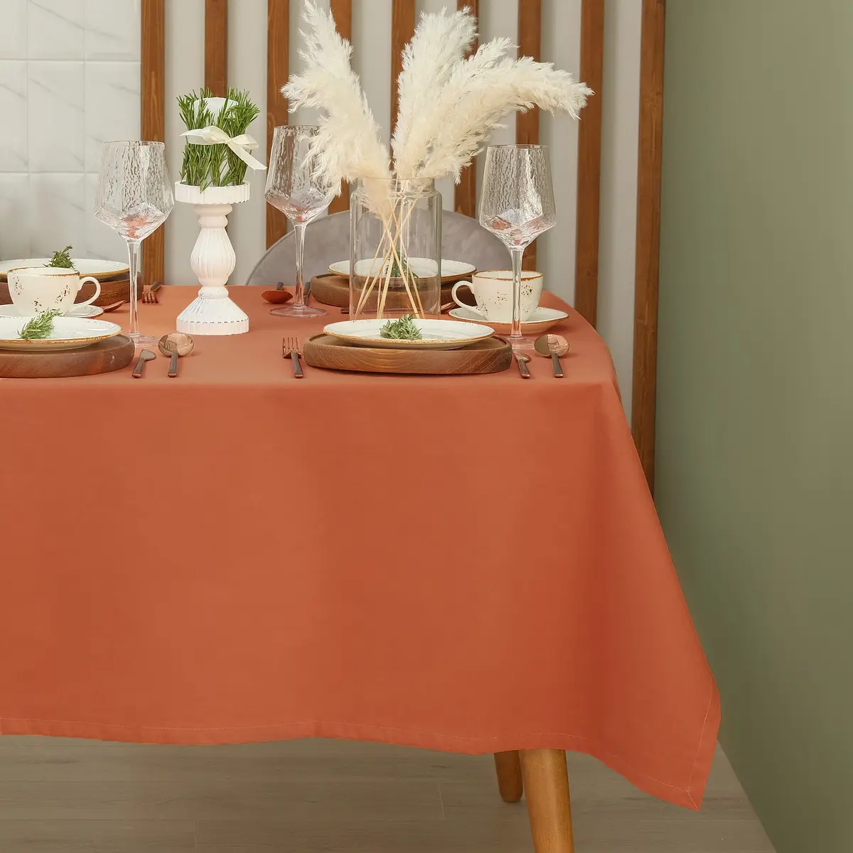 Скатерть Этель Kitchen 150×110 см оранжевая