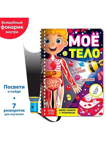 Умная книжка с фонариком