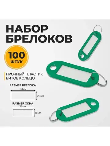Набор бирок для ключей