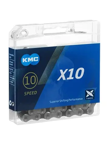 Цепь kmc x10, 10 скоростей, 116 звеньев