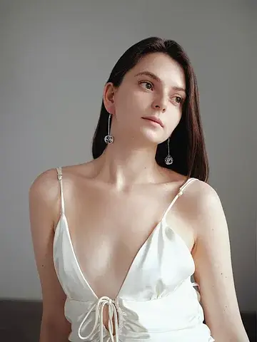 Серьги висячие QF