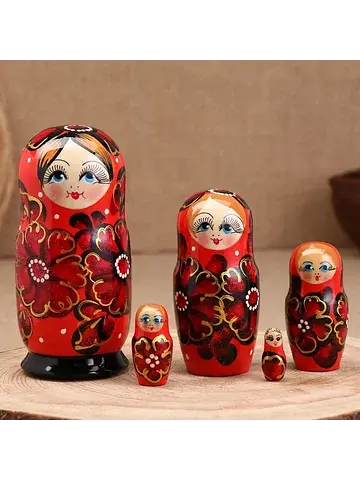 Матрешка дерево No brand