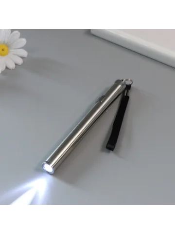 Фонарик брелок для ключей на кольце с ре