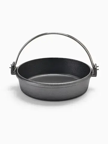 Котелок, 20×5.5 см, с ручкой, чугун, чер