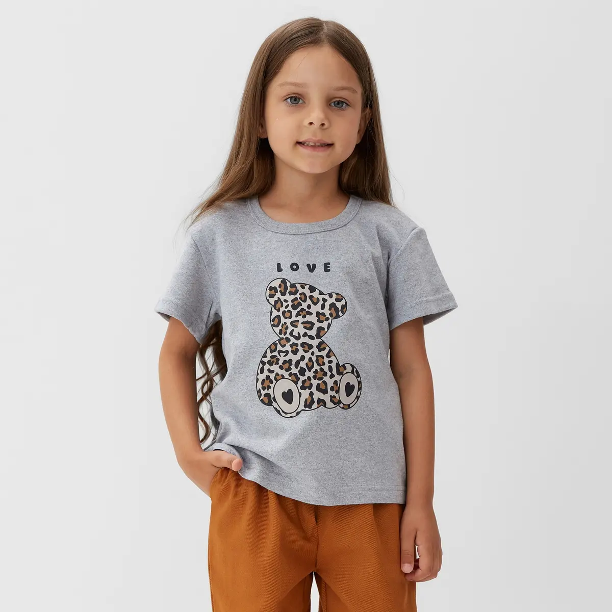 Футболка KAFTAN Love детская серая