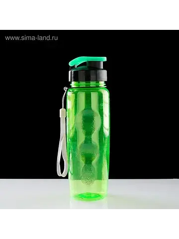 Бутылка для воды спортивная, 650 мл, 23×