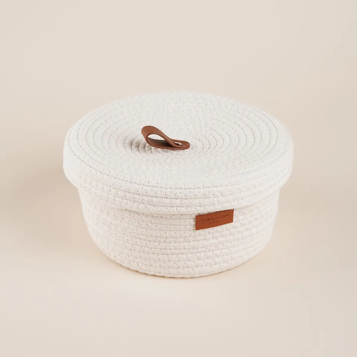 Корзина для хранения Sima-Land Home плетеная 32×32×16 см белая