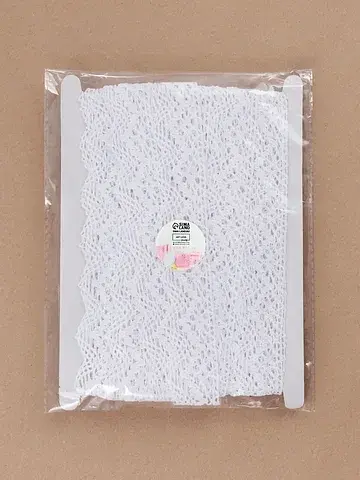 Кружево вязаное, 32 мм × 10 ± 1 м, цвет 