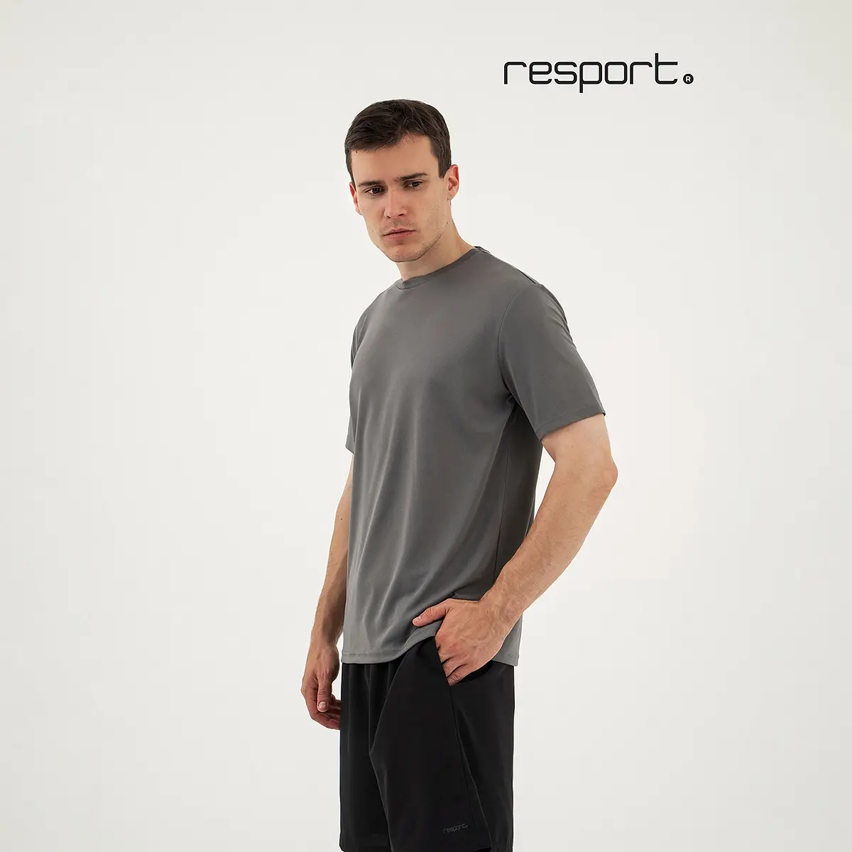 Футболка Resport спортивная без рукавов серая