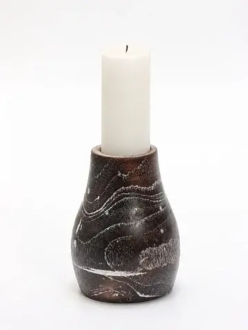 Подсвечник, d=4 см, 9×9×12 см, дерево дж