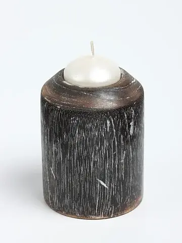 Подсвечник, d=3 см, 8×8×10 см, дерево дж