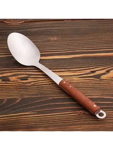 Ложка сервировочная с деревянной ручкой,