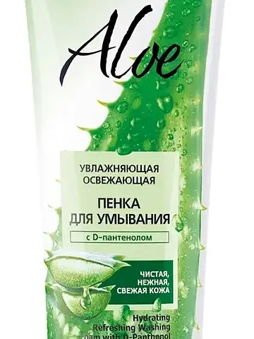 Aloe Увлажняющая освежающая пенка для ум