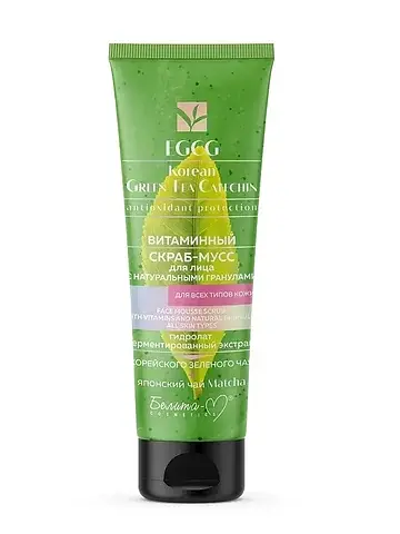 EGCG Korean Green Tea Catechin Скраб-мус