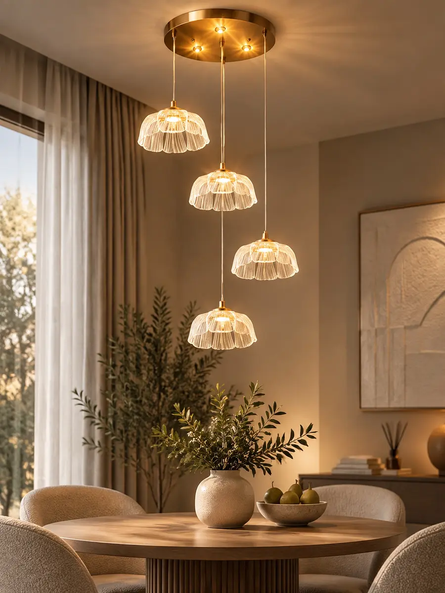 Люстра BayerLux Tanja светодиодная 28 Вт золотистая 63×41×42 см