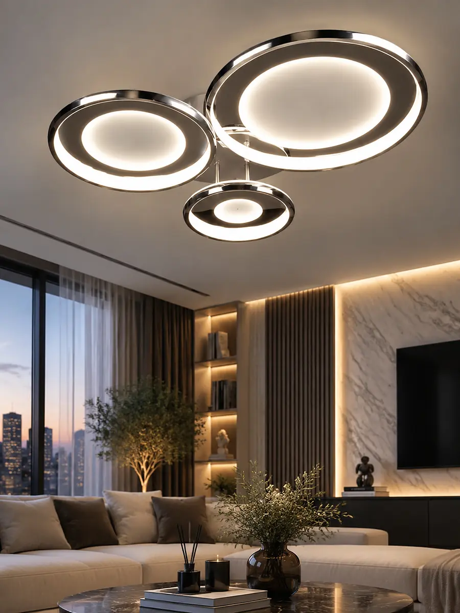 Люстра BayerLux Karin светодиодная 174 Вт хром 82×71×15 см