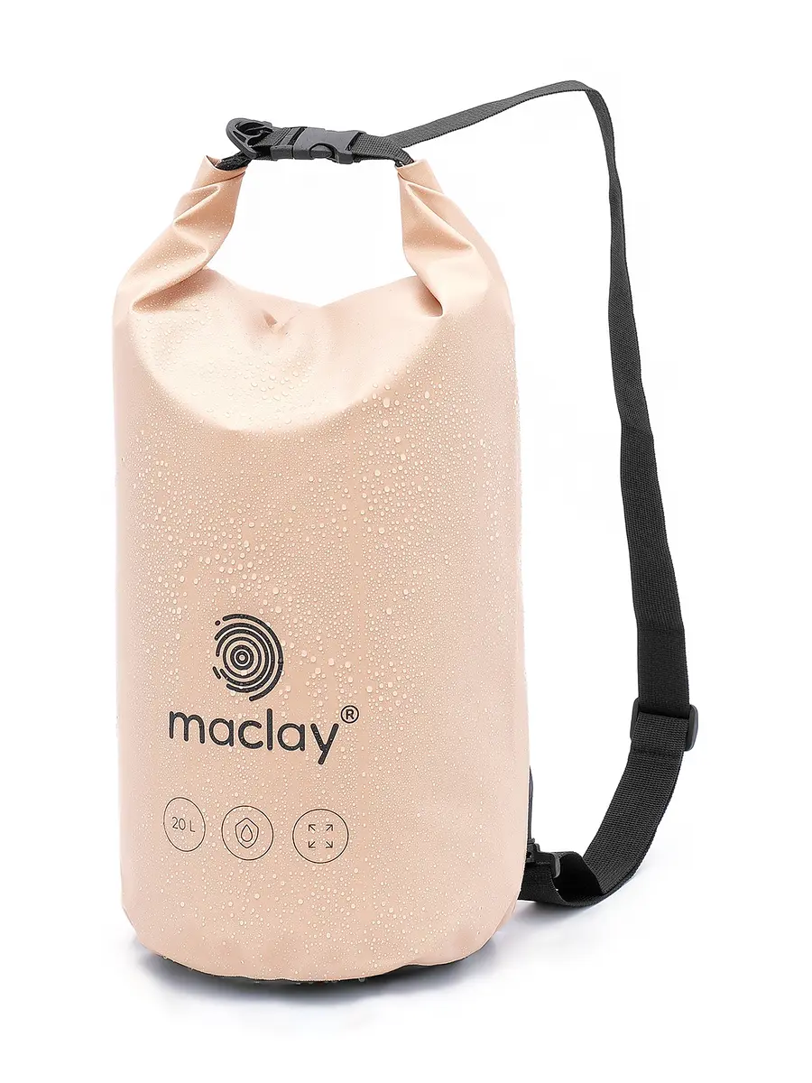Гермомешок туристический Maclay 20 л 500D бежевый
