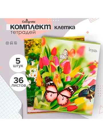 Тетради 36 листов в клетку,