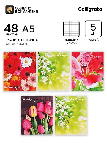 Тетради 48 листов в клетку,
