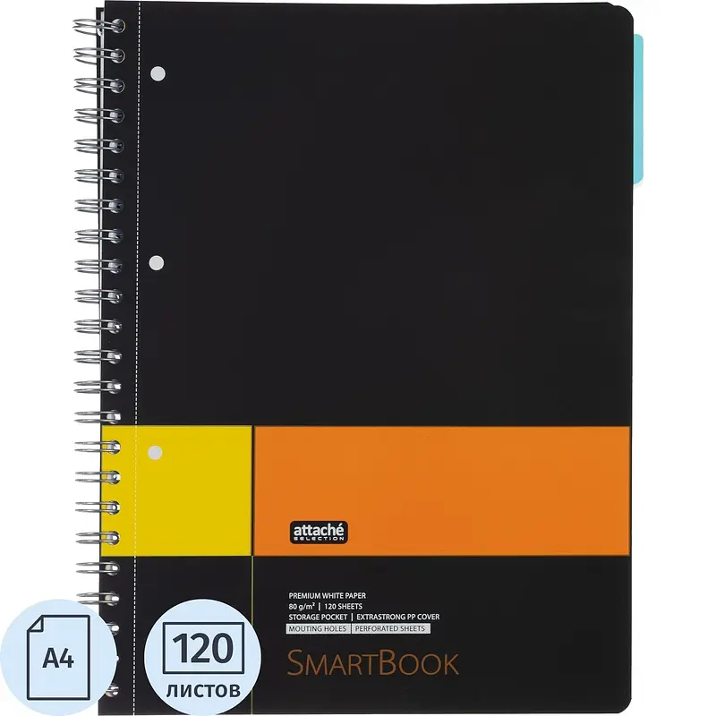 Бизнес-тетрадь Attache Selection Smartbook A4 чёрная
