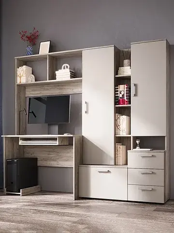 Стол компьютерный №6, 2000×538×1796 мм, 