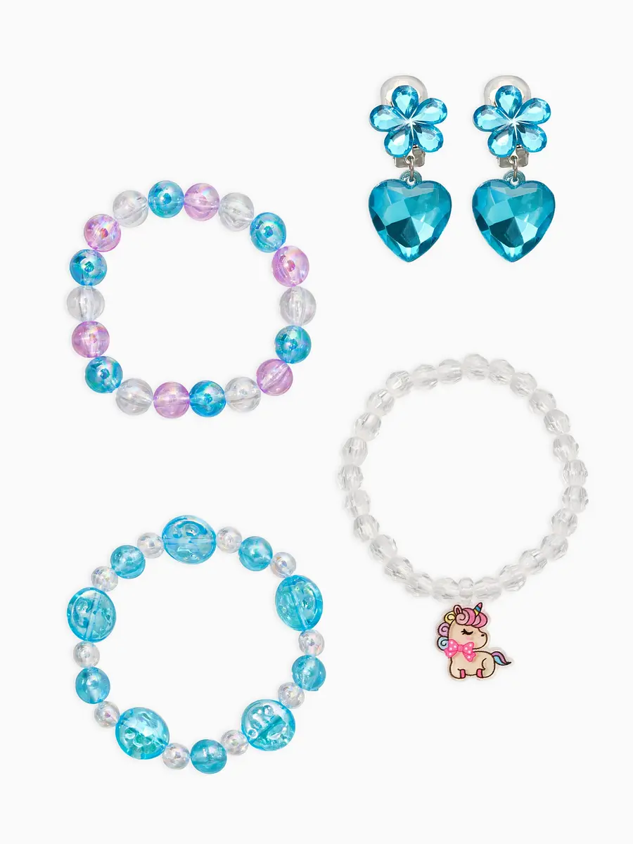 Комплект детский Выбражулька Единорог с сердцем 4 предмета