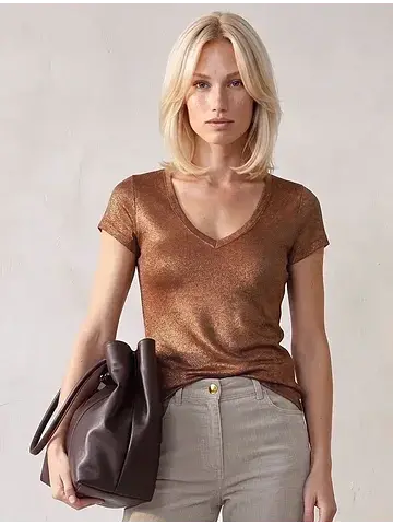 Футболка кофейный VILATTE