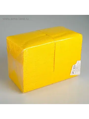 Салфетки бумажные желтые big pack, 24×24