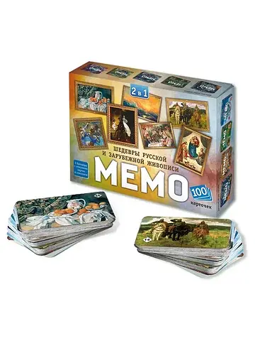Настольная игра мемо 2в1
