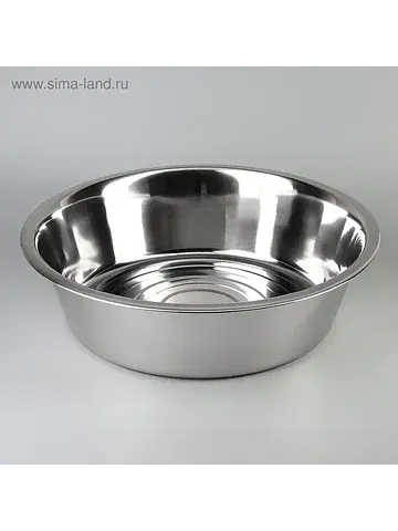 Таз из нержавеющей стали, 12 л, d=44 см,