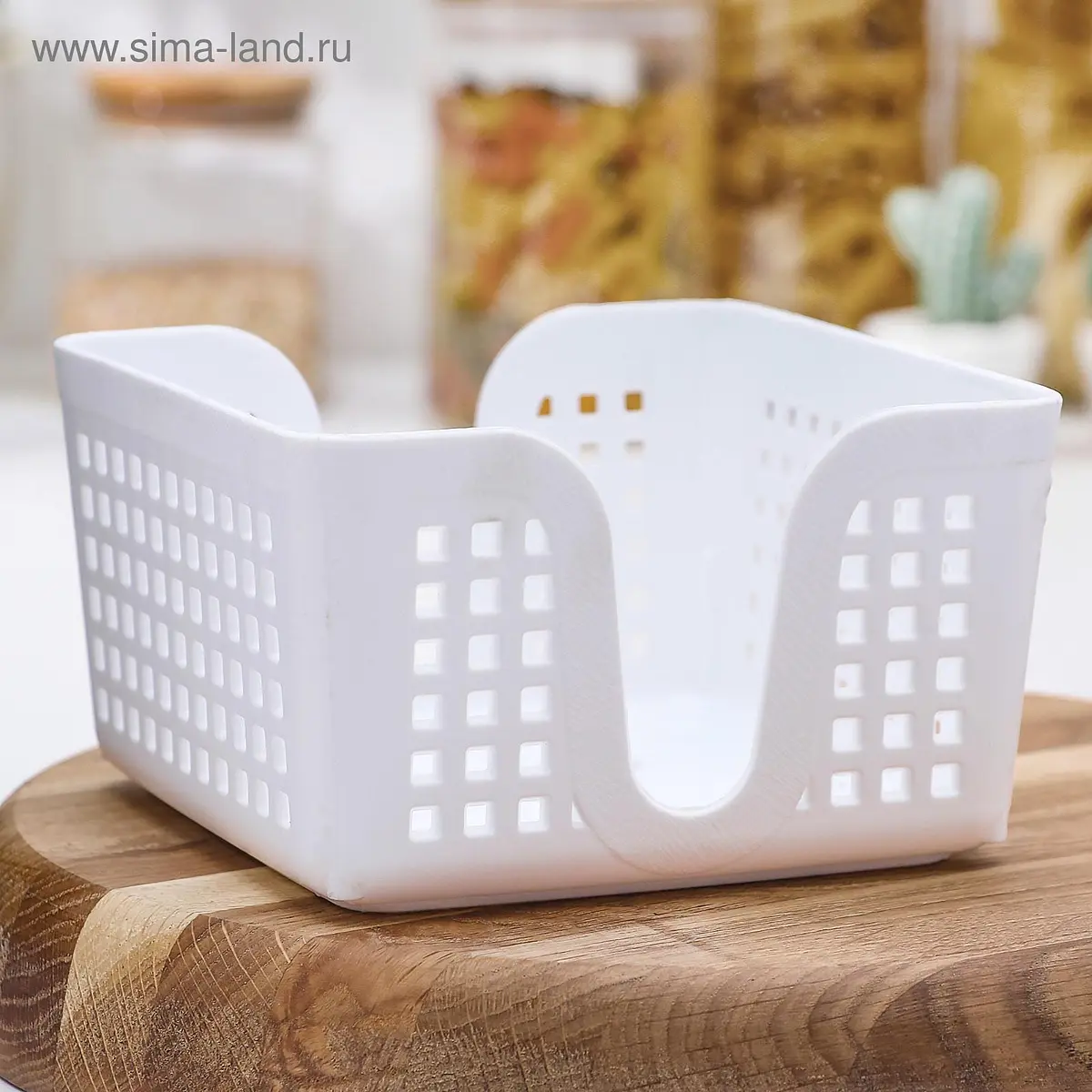 Салфетница Виолет Лофт 15×15 см белая