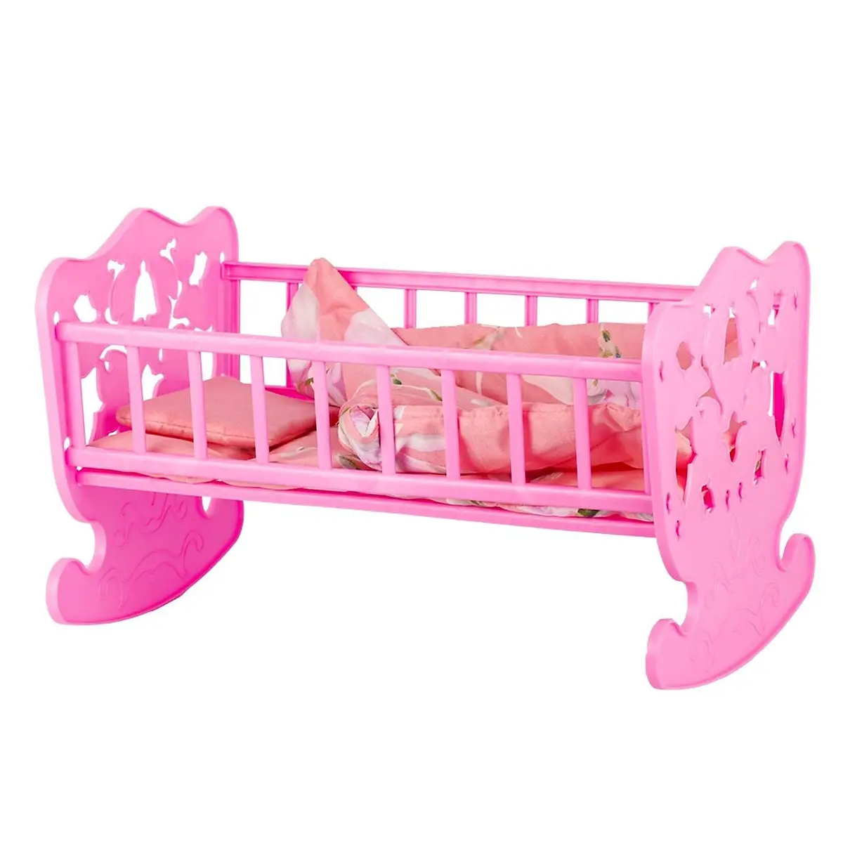 Кровать кукольная Совтехстром с бельём 48×30 см