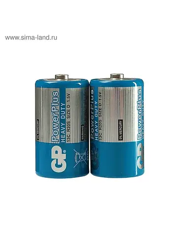 Батарейка солевая powerplus heavy duty, 
