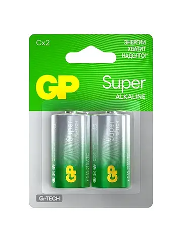 Батарейка алкалиновая super alkaline, c,