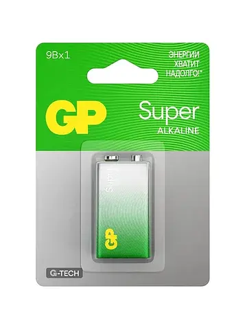 Батарейка алкалиновая super, 6lr61 (6lf2