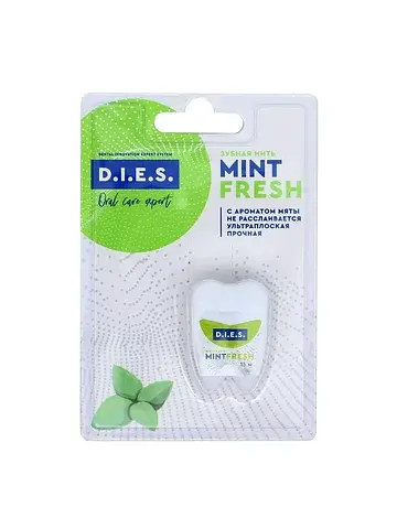 Зубная нить d.i.e.s, 15 м, мята, 1 шт.