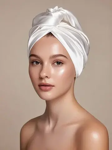 Чалма - тюрбан для волос , 25×68 см, тен