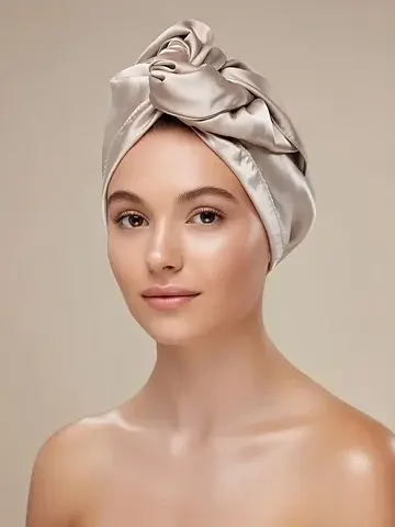 Чалма - тюрбан для волос , 25×68 см, тен