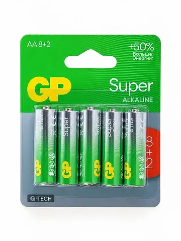 Батарейка алкалиновая super, aa, lr6-10b