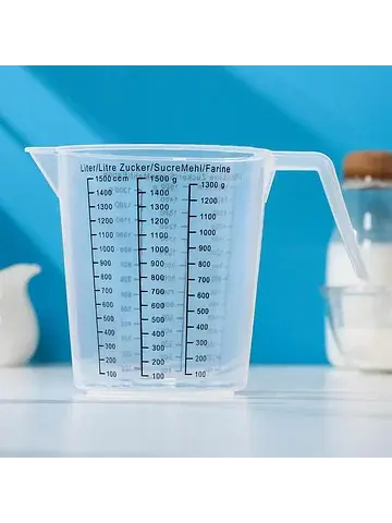 Стакан мерный , 1.5 л, пластик, прозрачн