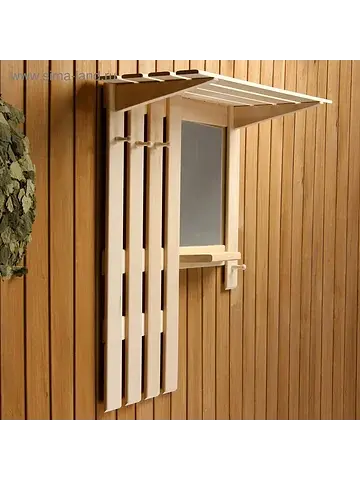 Полка - вешалка для бани и сауны, настен
