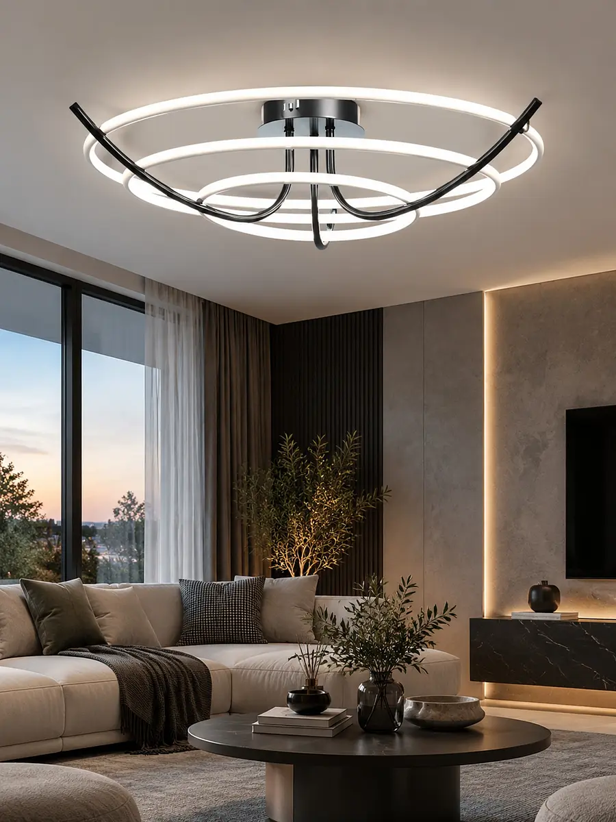 Люстра BayerLux Emilia светодиодная 174 Вт белая 67×67×19 см