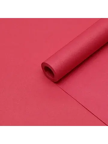 Бумага упаковочная крафт, розовая двусто