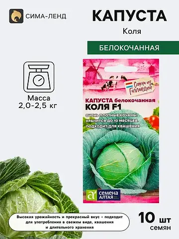 Семена капусты белокочанной
