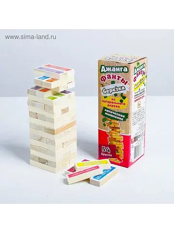 Падающая башня дженга, настольная игра